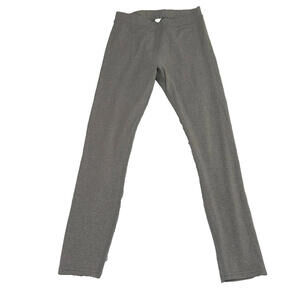 Alo Yoga Leggings Pants Joggers Gray Ribbed Small S Womens Gym Lounge